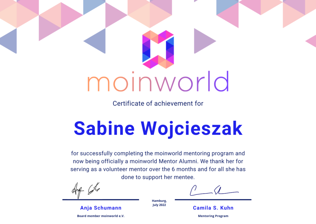 Moinworld Zertifikat